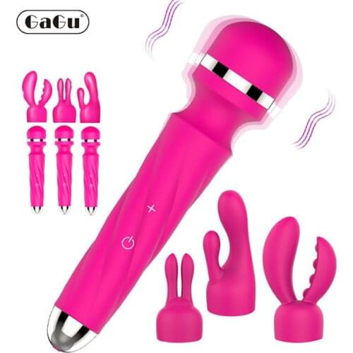 GaGu Female AV Vibrator Constant temperature heating for Women USB Charge Vaginal Massager Sex Toys for Woman Masturbator