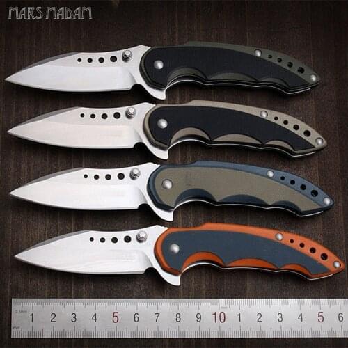High hardness multi-function folding knife portable camping knife G10 handle High quality stainless steel