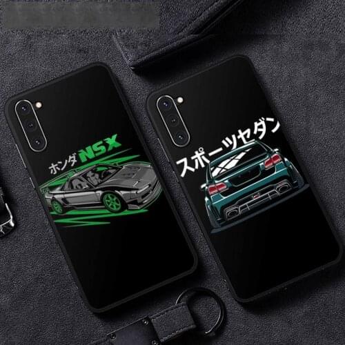 Racing car JDM cartoon Phone Case For Samsung A51 A32 A52 A71 A50 A12 A21S S10 S20 S21 Plus Fe Ultra
