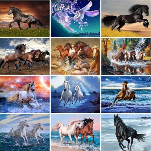 Horse Mosaic Diamond Embroidery Painting Accessories Animal Handmade Crafts Arts Kit Mosaic Cross Stitch Paint Diy 5D