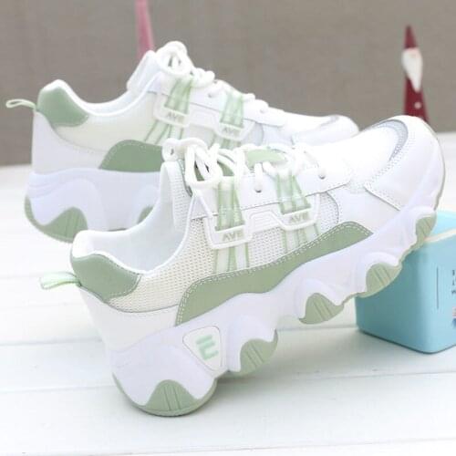 2021 Spring and Summer New Sports Shoes Womens Trendy Old Shoes White Shoes Student Running Shoes
