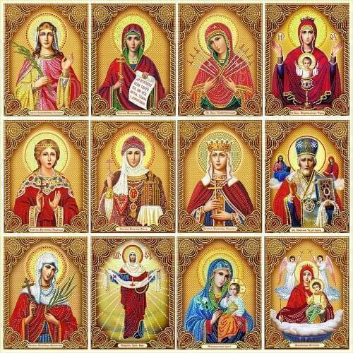 Special Shaped Drills Diamond Painting icons Handicraft 3d Drill Mosaic DIY Diamond Embroidery pictures of rhinestones 30x40cm