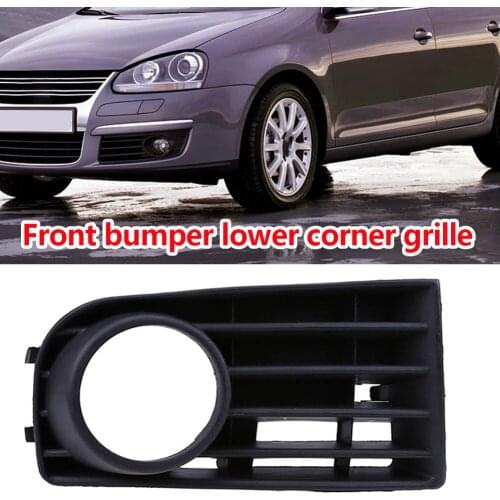 Car Front Bumper Fog Light Lower Grille Trim Cover for Golf MK5 2005-2009 Front Side Fog Lamp Mesh Grill Car Accessories