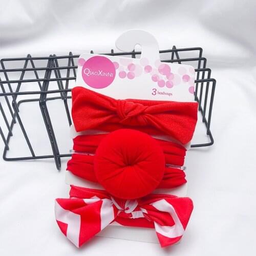 3pcs/Lot Cute Bow Baby Headband Elastic Rabbit Ear Baby Girls Headbands Hair Band Infant Toddler Turban Baby Hair Accessories