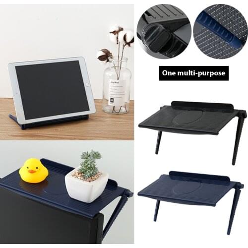 Adjustable TV Screen Stand Rack Computer Monitor Desktop Screen Stand TV Storage Rack Home Office Storage Portable Shelf