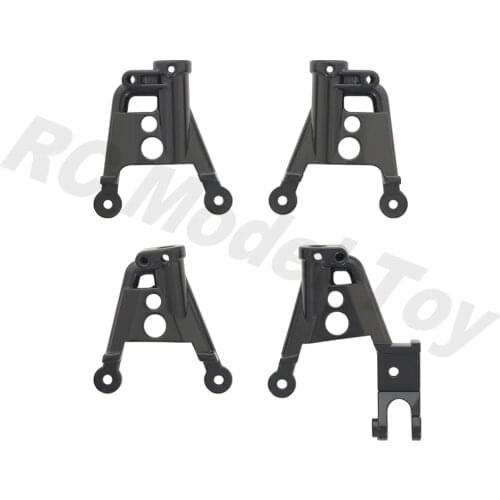 4pcs Adjustable Aluminum Front Rear Shock Absorber Hoops for 1/10 RC Crawler Car Axial SCX10 90046 RGT 86100