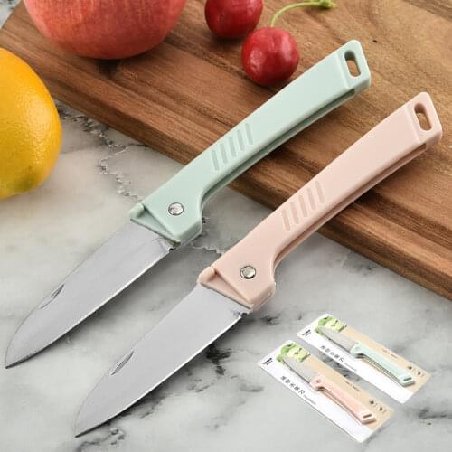 Folding fruit knife, melon knife, paring knife, mini multi-function folding knife kitchen accessories kitchen gadgets