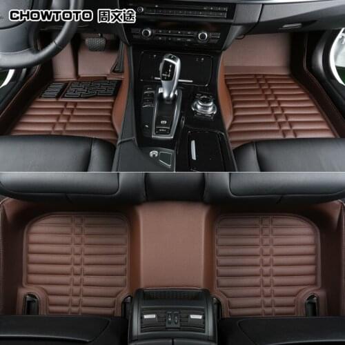 CHOWTOTO AA Custom Special Floor Mats For Mitsubishi Outlander 5seats Waterproof Carpets Carmats For Outlander 5 Seats Foot Mat