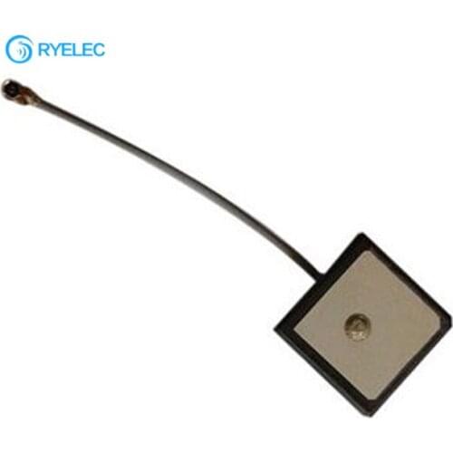 18*18*4mm Internal Passive GPS Ceramic Patch Antenna With I-PEX And 1.13mm Gray Coaxial Cable For Tracking Device Use