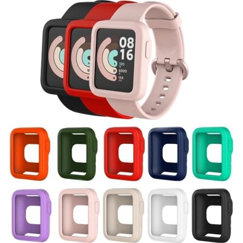 Smartwatch TPU Soft Full Edge Protector Case Shell Frame Protective Bumper Cover For Xiaomi Mi Watch Lite / Redmi Smart Watch