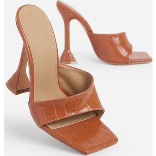Womens Summer New High Heels Party Wedges Square Heels And Thick Heels Wedding Female Sandals