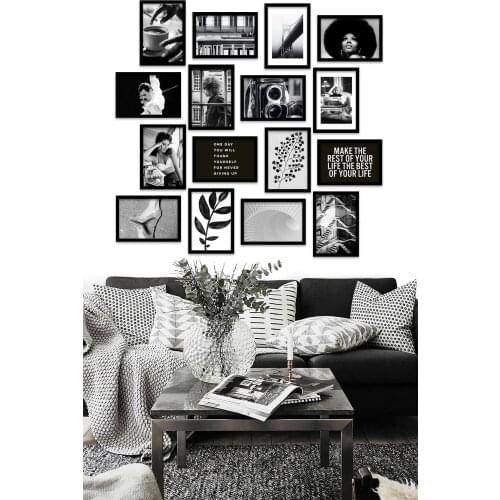 16 piece Frame Looking Mdf Table Decorative Wall Decoration Solid Gift Photo Printed Table Quality Printing Wall Decoration