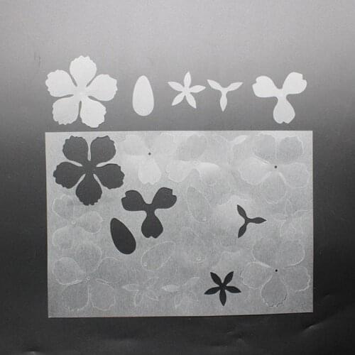 2Pc Flower Hairpin Heat Shrink Film DIY Magic Plastic Paper Sheet Jewelry Making