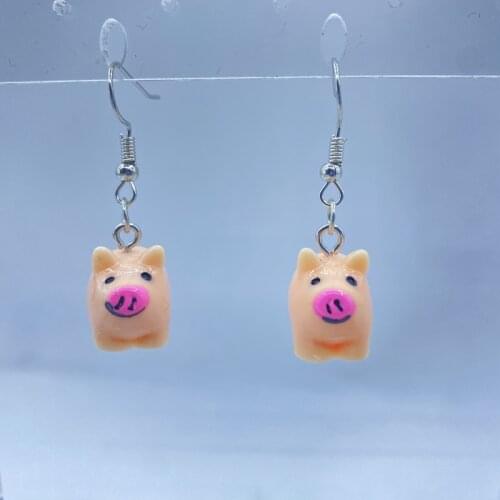 2021 brand new acrylic pink pig pig cartoon pendant cute animal girl jewelry womens ladies teen accessories