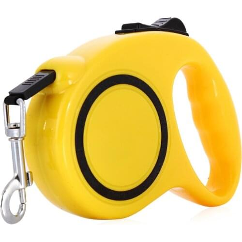 5M Retractable Leash Dog Training Leashes Lead Dog Rope Walking Nylon Leash Collar One-handed Lock Training Lead for Pet