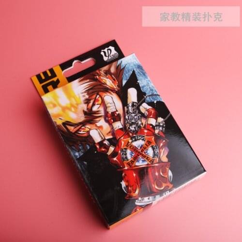 54pcs cards Anime cartoon Hitman Reborn Cosplay Board Game Cards Hardcover poker toy gift with box