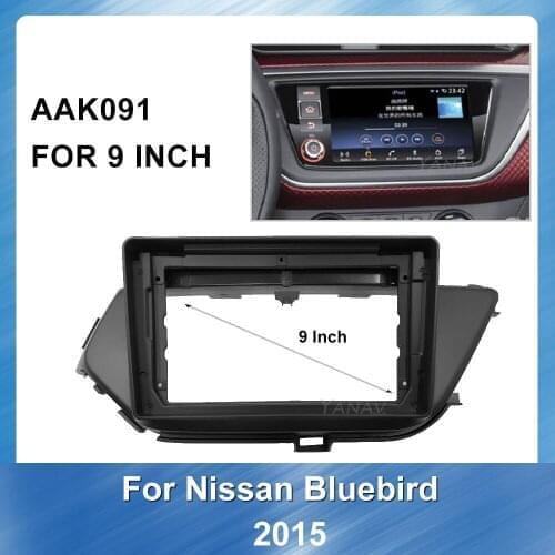 Car Radio Frame Adaptor Dash Trim Fascia Panel for Nissan Bluebird 2015 Car Audio Trim Kit fascia Frame panel Bezel Dash Mount
