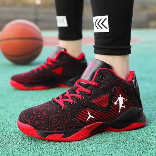 Basketball Sneakers Men Breathable Sport Shoes Men Fashion High Top Designer Walking Sneakers 2021 Training Athletic Shoes Male