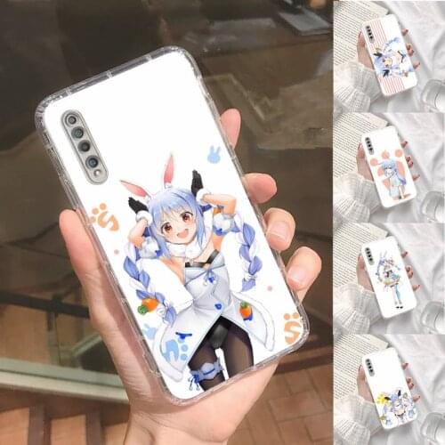 Hololive Usada Pekora gawr gura Phone Case Transparent For Xiaomi Redmi note 3 9 7 4 8 8T 10 CC9E 11ULTRA T lite PLAY pro 4G 5G
