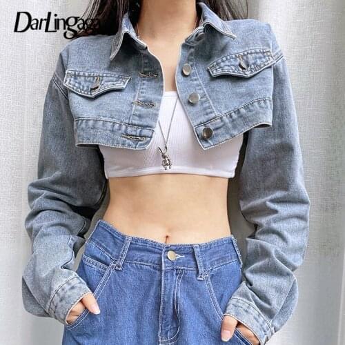 Darlingaga Womens Denim Jackets