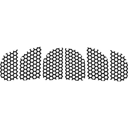 Rear Tail Light Lamp Honeycomb Trim Stickers Decoration for Ford Mustang Car Accessories