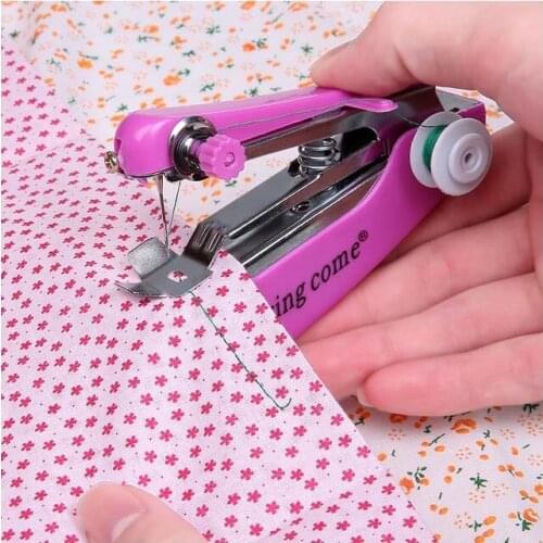 Mini Small Manual Handheld Sewing Machine Useful Household Accessories Convenient Multifunction