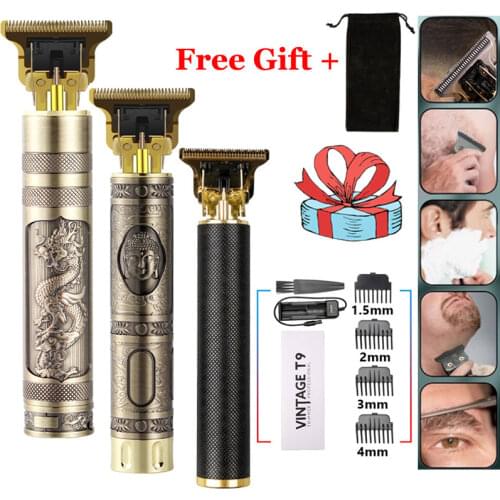 NEW USB T9 Hair Clipper Professional Electric hair trimmer Barber Shaver Trimmer Beard 0mm Men Hair Cutting Machine for men