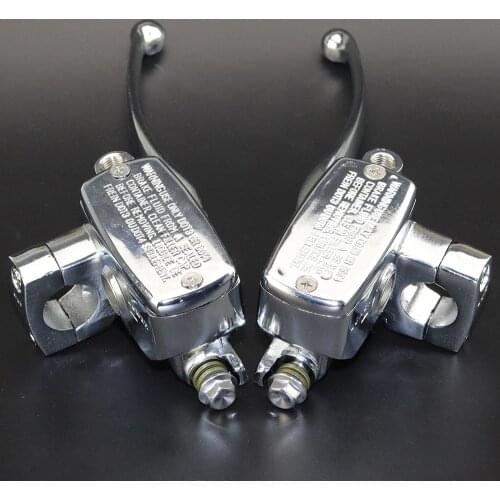 Motorcycle 25mm 1" Handlebar Hydraulic Brake Clutch Master Cylinder Levers For Honda Steed 400 shadow VT600 VT750 Suzuki Harley