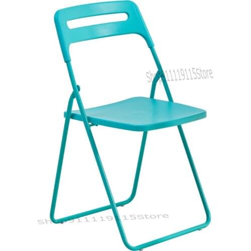 Plastic Folding Chair Simple Adult Armchair Student Dormitory Chair Home Dining Chair Office Training Computer Chair