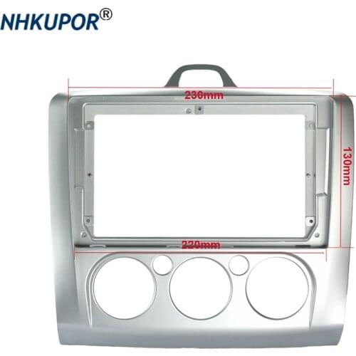 9 Inch Car Radio 2 Din Fascia Frame Fit For Ford Focus 2005-2011 DVD Panel Dash Installation Audio Fitting Adaptor Facia