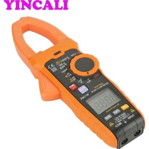 2 PCS /LOT Handheld AC/ DC Clamp Meter PM2128 Digital Voltage Current Resistance Capacitance Frequency Non-contact Clamp Tester