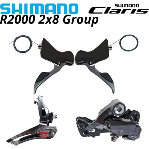 Shimano CLARIS R2000 Short Cage Rear Derailleur RD-R2000 SS 2x8s FD-R2000 front ST-R2000 DOUBLE Road Bike Levers Bicycle 8s 8v