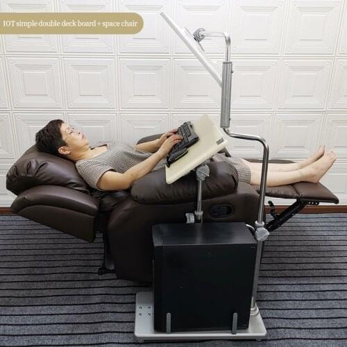 Bedside desktop computer desk household folding lifting table lazy table simple computer desk mobile lifting bracket