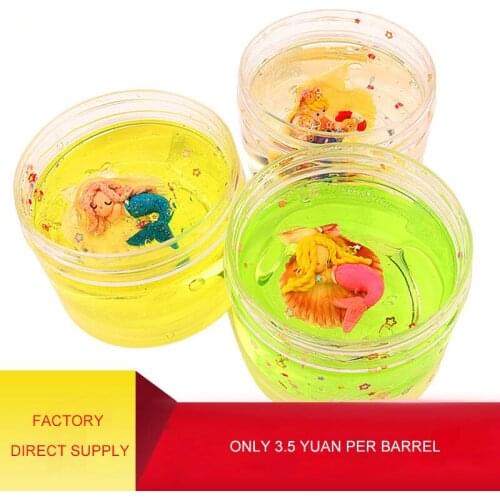 South Korea Slime Crystal Mud New ChildrenS Environmentally Friendly Rubber Color Mud Korean Slim Transparent Clay Toy