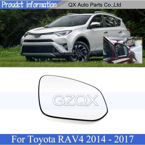 CAPQX Rearview Mirror Glass Lens For Toyota RAV4 2014 2015 2016 2017 Side Mirror Lens Heating