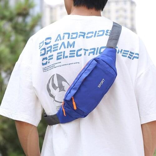 Polyester Waist Chest Women Men Simple Multifunctional Fashion Single Shoulder Messenger Crossbody Handbag Leisure Bag MTM M2150