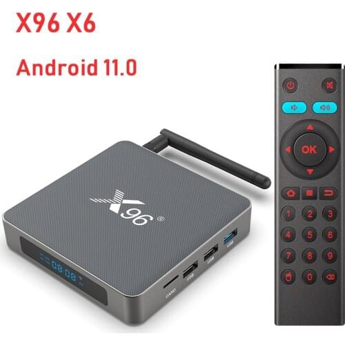 X96 X6 Android 11 Smart Tv Box Rockchip RK3566 8GB RAM 64GB 128GB ROM 1000M 2.4G 5G WIFI Bluetooth 4K Set Top Box Tv Receivers