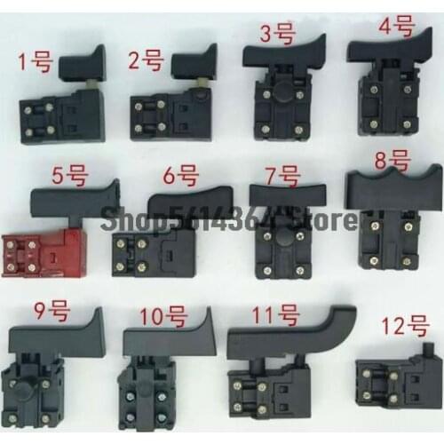 Electric Power Tool Part Impact Drill SPST Lock/Unlock on Trigger Switch for Bosch 26/22/20