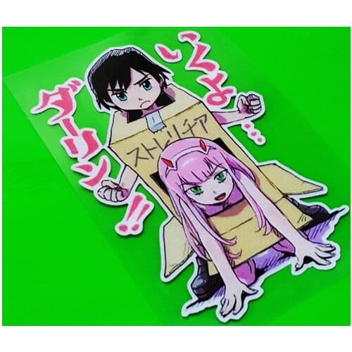 Car Styling Vinyl Sticker Cartoon Anime Girl Totem Automobile Electric Accessories Motorcycle Decals