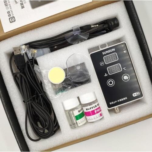 2 in 1 APH-300 Fish Tank PH Water Temperature Test Pen WIFI Remote PH Value Meter Aquarium Water Quality Temperature Tester
