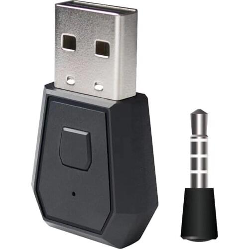 3.5mm Bluetooth 4.0 + EDR USB Bluetooth Dongle Latest Version USB Adapter for PS4 Stable Performance for Bluetooth Headsets