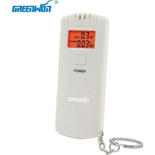 GREENWON Wholesale Gadgets Wine Breath Alcohol Tester digital key chian Breathalyzer Alcohol Analyzer