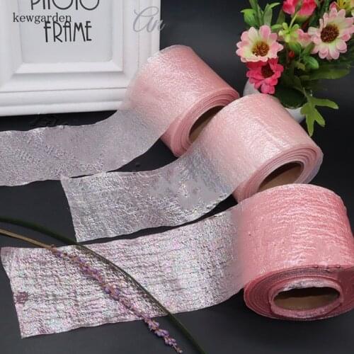 25Yards 6cm Shiny Tulle Roll Soft Iridescent Mesh Ribbon DIY Handmade Craft Tutu Bowknot Wedding Birthday Deco Fabric Supplies