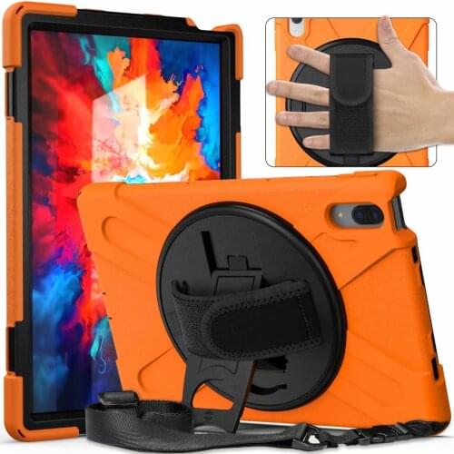 Case For Tab P11 Pro 11.5 inch Rotating Strap And Bracket Tablet Case For Lenovo Tab P11 Pro TB-J706F 2020 Cover+Shoulder strap
