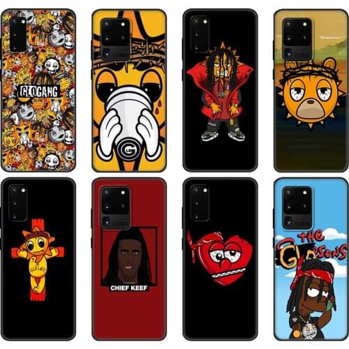 Black tpu Case For Samsung galaxy S20 /S20 PLUS/S20 ultra/S20+ /S20FE back cover Fundas Glo Gang Chief Keef Capa