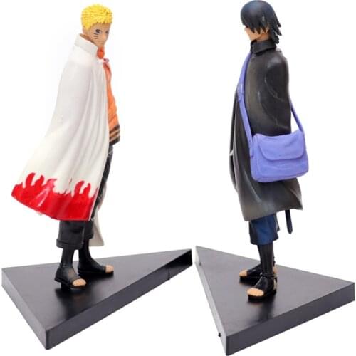 Naruto Shippuden Boruto Uzumaki Naruto Uchiha Sasuke Anime Action Figure Model Seventh Hokage Statue Collectible Toys Figma