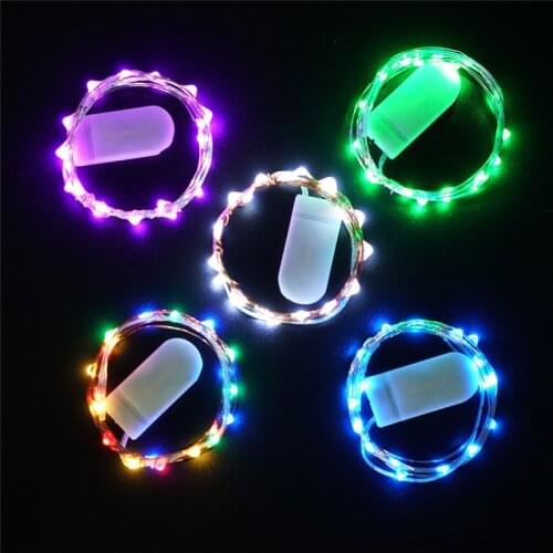5 Pack Copper Wire Fairy Lights 2M 20LED Garland Starry String Lights Battery Operated LED Firefly Lights Waterproof String Lamp