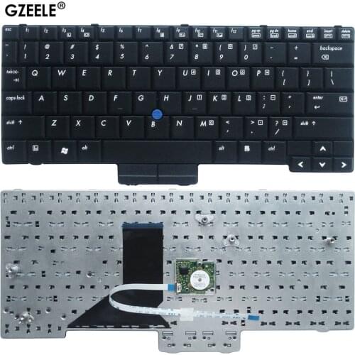 GZEELE US Laptop Keyboard for HP Compaq 2510 2510p 451748-001 V070146AS1 US keyboard black