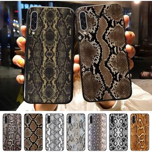 Leather Snake horror animal pattern Phone Case For Samsung galaxy A S note 10 7 8 9 20 30 31 40 50 51 70 71 21 s ultra plus
