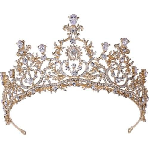 New bride AAA zircon crown wedding hair accessories wedding dress accessories birthday wedding headdress bridal crown